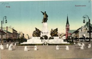 Arad, Kossuth szobor / statue, Divald & Monostory
