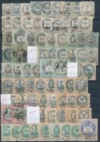 149 db régi okmánybélyeg berakólapon