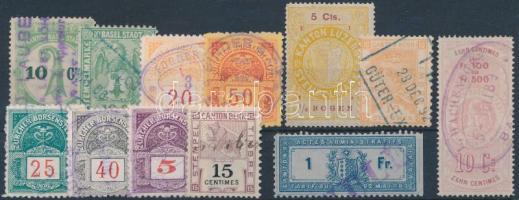 12 klf svájci okmánybélyeg