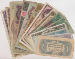15db vegyes magyar korona, pengő bankjegy T:vegyes