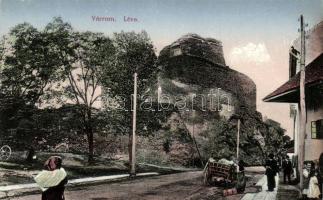 Léva, Várrom; Schulcz Ignác kiadása / castle