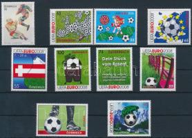 Labdarúgó EB. 10 klf bélyeg, Football Championships 10 diff stamps