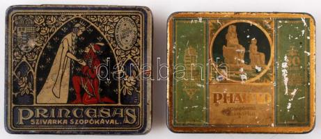 Princessas, Pharao 2 db cigarettás fémdoboz / Metal cigarette boxes
