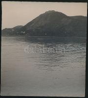 cca 1910 Visegrád látképe, jelzetlen fotó, 8,5x7,5 cm