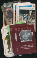 36 db különféle, főleg magyar kártyanaptár az 1960-1970-es évekből