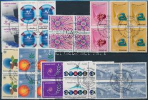 1980-1984 19 klf sor négyestömbökben 3 db stecklapon 1980-1984 19 sets in blocks of 4