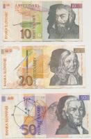 Vegyes: 1936. 10P + Kína 1936. 5Y + Románia 1991. 500L + Szlovénia 1992. 10T + 20T + 50T T:vegyes
M...