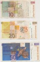 Vegyes: 1936. 10P + Kína 1936. 5Y + Románia 1991. 500L + Szlovénia 1992. 10T + 20T + 50T T:vegyes
M...