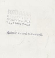 cca 1935 Haár Ferenc (1908-1997): Tisza István szobra Budapesten, az Országház északi oldalánál, pec...