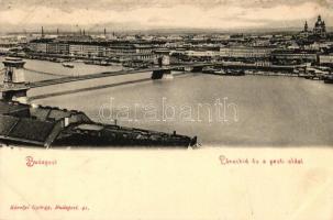 Budapest, Lánchíd, Pesti oldal; Károlyi György (EK)