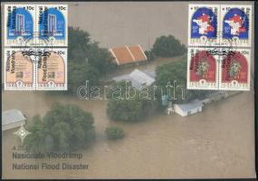 Flood set in pairs FDC, Árvíz sor párokban FDC-n