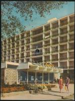 cca 1980 Siófok, Hotel Hungária, fotóval illusztrált hangos képeslap, 20x15 cm