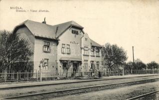 Muzsla, Muzla; Vasútállomás / stanica / railway station