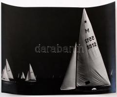 cca 1963 Krisch Béla: Balaton 2., pecséttel jelzett fotóművészeti alkotás, 26x38 cm