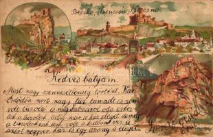 Beczkó, Trencsén, Sztrecsnó, 2Kr Ga. litho s: Kimnach (EK)