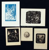 Bordás Ferenc, Fery Antal, Kékesi László, Menyhárt József. Linó és fametszet. 4 db aláírt, összesen 5 db