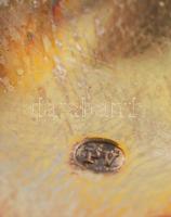 Ezüst (Ag.) tálca, jelzett, mesterjeggyel, nettó:129 g, 24×15 cm