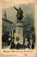 1899 Miskolc, Kossuth szobor (Rb)