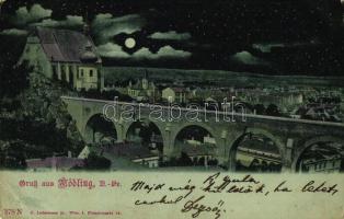 1899 Mödling, bridge, night (EB)