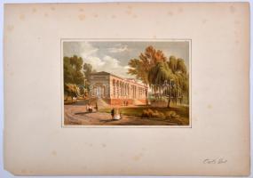cca 1850 Karlsbad és környéke. Színezett lithográfia. / Karlsbad and area litho 36x26 cm