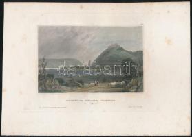1856 Visegrád színezett acélmetszet / colored etching 26x19 cm