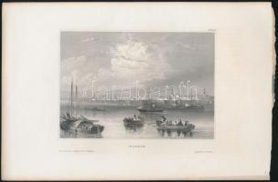 1856 Bulgária, Widdin (Vidin) acélmetszet / etching 27x18 cm