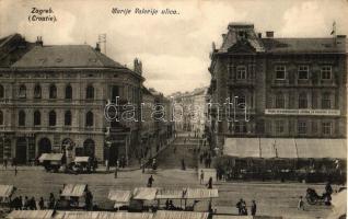 Zagreb, Marije Valerije ulica / street, shops (EK)