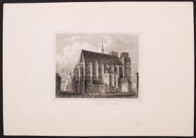 cca 1870 St Mauritiuskirche in Olmutz acélmetszet engraving  31x22 cm
