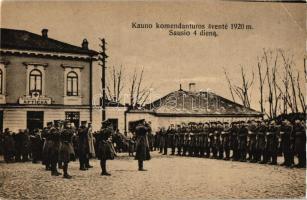 Kaunas, Kauno komendanturos svente 1920 m. Sausio 4 diena / Military festival