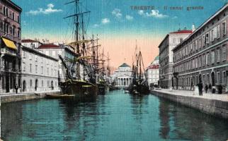 Trieste, Canal Grande, ships (EK)