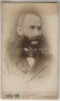 cca 1900 Báró Podmaniczky Frigyes keményhátú fotó / Photo auf Kartonage 13x21 cm