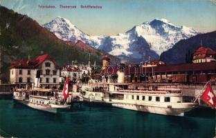 Interlaken, Thunersee / lake, ship station (Rb)