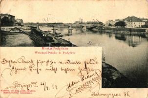 1899 Kraków, Podgórze; Most Podgórski / bridge (EK)