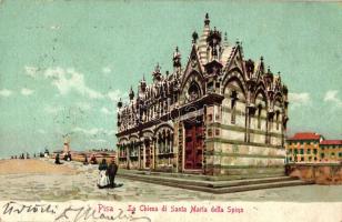 Pisa, La Chiesa di Santa Maria della Spina, litho