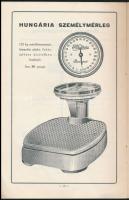 1932 Hungária gyorsmérleg és egyéb mérlegek ábrákkal illusztrált prospektusa, 16p