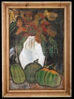 Zemplényi jelzéssel: Három tök. olaj, vászon-farost, üvegezett keretben, 50×33 cm