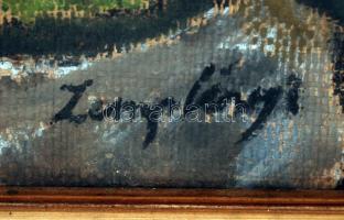 Zemplényi jelzéssel: Három tök. olaj, vászon-farost, üvegezett keretben, 50×33 cm