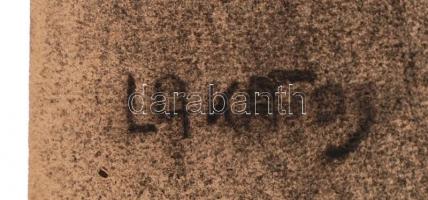 Lakatos jelzéssel: Csendélet pohárral és tállal, ceruza, papír, 55×43 cm