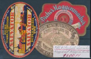 3 db klf nagyváradi sörcímke / Oradea beer labels