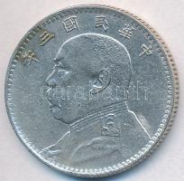 Kína 1914. 20c Ag "Yüan Shihkai" T:2-
China 1914. 20 Cents Ag "Yüan Shihkai" C:V...