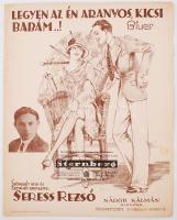 1927 "Legyen az én aranyos, kicsi babám..!" kotta, szövegét írta és szerezte Seress Rezső, Nádor Kálmán kiadása