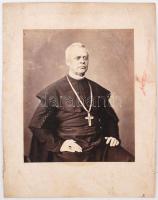 cca 1900 Prohászka Ottokár (1858-1927) püspök nagyméretű fotója 20x26 cm