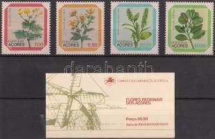 Virágok sor és bélyegfüzet, Flowers set and stamp-booklet