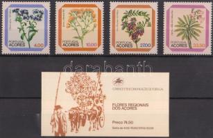 1982 Virágok sor és bélyegfüzet Mi 349-352 (MH 2)