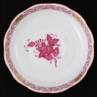 Herendi Apponyi mintás teás csésze + alj, kézzel festett, jelzett, hibátlan