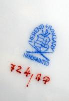 Herendi Apponyi mintás teás csésze + alj, kézzel festett, jelzett, hibátlan