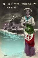 La Flotta Italiana, R. N. Pisa / Italian battleship, navy propaganda