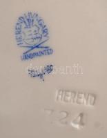 Herendi Viktória mintás teás csésze és alj, kézzel festett, jelzett, hibátlan