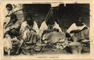 Campagne du Maroc; Savetiers juifs, Casablanca / Jewish cobblers, Judaica (EB)