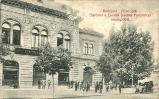 Budapest XIV. Városliget, Gundel / Wampetics vendéglő, Divald & Monostory